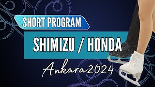 Sae SHIMIZU 清水咲衣本田ル  Lucas Tsuyoshi HONDA カス剛史 JPN  Junior Pairs Short Program  Ankara 2024 [upl. by Dyson]