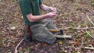 Bushcraft cordage from willow in winter [upl. by Hubie]