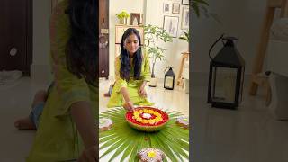 Urli centrepiece decor DIY urlibowl urlidecorationideas diyafordiwali flowerrangoli diwali [upl. by Ming]