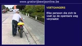 GRATIS RIJBEWIJS ONLINE 7 Rijbewijs B  VOETGANGERS  WEGGEBRUIKERS [upl. by Galatea]