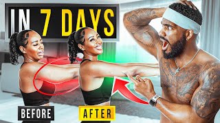 Get Rid Of FLABBY ARMS In 7 DAYS No Equipment Arm Workout Challenge [upl. by Jillene647]