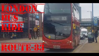 London 🇬🇧 routes 297 bus journey to Willesden Bus Garage [upl. by Hosfmann116]