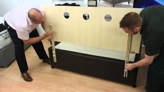 Attaching a strutted headboard to a Divan Bed base [upl. by Eanaj]