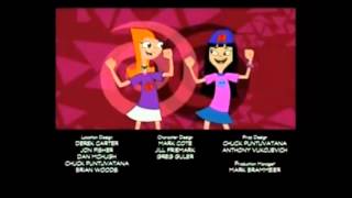 Phineas and Ferb  Season 1 End Credits [upl. by Nasah]