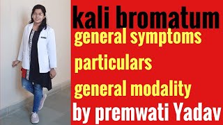 homeopathy medicine kali bromatum in hindi by premwati Yadav [upl. by Ained962]