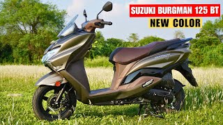 2024 Suzuki Burgman Street 125 BT New Color Review  Top Speed  Price amp All Colors [upl. by Ives]