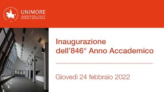 Inaugurazione 846° Anno Accademico Unimore  AA 20212022 [upl. by Hanej]