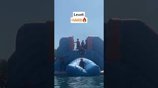 More AIRBAG LAUNCH but they get progressively higher 🔼 PART 2 waterpark stevenage funny fail [upl. by Odlabso]