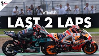 The Champ vs the rookie their last 2 laps of the 2019 ThaiGP [upl. by Notlil]