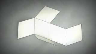 Make 3D Solid Shapes  Rhombohedron  Ромбоедр  Ромбоэдр [upl. by Micki194]