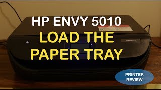 HP Envy 5010 Load The Paper Tray review [upl. by Brufsky65]