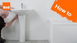 How to install a pedestal basin [upl. by Gusti961]