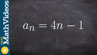 Write the first five terms of a sequence given the rule [upl. by Menken129]