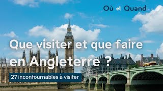 Que visiter et que faire en Angleterre  27 lieux INCONTOURNABLES [upl. by Cathey]