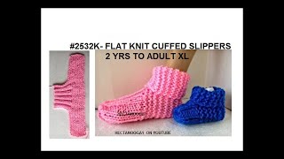 Simple slippers on 2 knitting needles easily [upl. by Ailisec338]