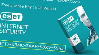 ESET NOD32 ANTIVIRUS Free Trial License activation key for 30 days  July 29 2023 [upl. by Ailey54]