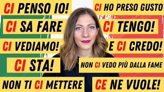 Tutte le Espressioni con CI che gli ITALIANI usano Ogni Giorno lezione di italiano imperdibile 🇮🇹 [upl. by Ainyt]