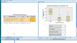 SPSS  Kruskal Wallis H test with posthoc [upl. by Nathalia495]