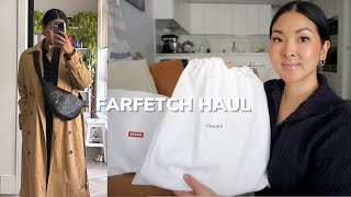 FARFETCH HAUL  2 NEW HANDBAGS amp SPRING ESSENTIALS [upl. by Deacon]