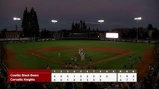 Corvallis Knights v Cowlitz Black Bears Game 2 8923 [upl. by Elisabeth811]