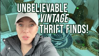 WOW Thrifting at Goodwill has never been this good Most exciting vintage thrift store finds EVER [upl. by Aroled]