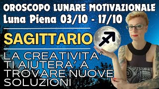 ♐ Sagittario Oroscopo Lunare 🌕 La creatività aiuterà a trovare nuove soluzioni  Lettura con Oracoli [upl. by Downey]