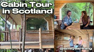 Cabin Tour in Scotland  Carpenter uses traditional woodworking techniques  Timber Frame [upl. by Julita600]