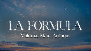 Maluma Marc Anthony  La Fórmula ❤️ Letra [upl. by Dale359]