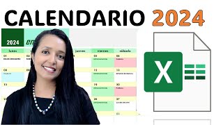 CREA UN CALENDARIO DE ACTIVIDADES 2024 SUPER FACIL Y RÁPIDO EN EXCEL Y SIN FORMULAS [upl. by Anrapa]