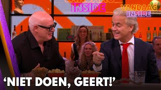 Wilders wil borrelhapje van tafel pakken maar René grijpt in ‘Niet doen Geert’  VANDAAG INSIDE [upl. by Akinor]