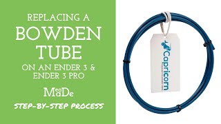 How to Replace a Bowden Tube on Ender 3 Pro 3D Printer [upl. by Jeri]