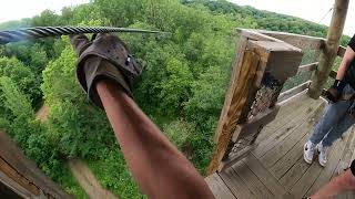 Kerfoot Canopy Tours Zip Line 3 [upl. by Brewer]