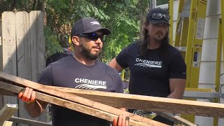 Cheniere Habitat for Humanity provide home renovation for veteran [upl. by Inah438]