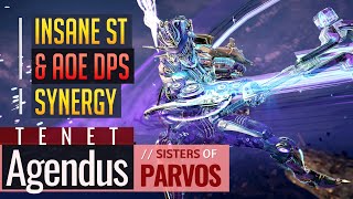 Warframe  INSANE DPS SYNERGIES Tenet Agendus  Sisters of Parvos [upl. by Seward243]