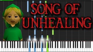 Song of Unhealing  The Legend of Zelda Majoras Mask Piano Tutorial Synthesia [upl. by Cart]