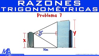 Razones trigonométricas  Solución de problemas  Ejemplo 7 [upl. by Beatrix]