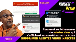 Comment se débarrasser des messages dalertes virus qui apparaissent en bas à droite de votre écran [upl. by Anitsirhk257]