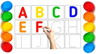 Learn to write ABCD Tracing alphabets for toddlers a to z learning abcd for childrens [upl. by Hughett]