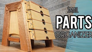 Making A Small Parts Organizer  Woodworking [upl. by Coe932]