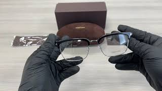 Tom Ford TF5504 005 Shiny Black Acetate Eyeglasses [upl. by Enihpad]