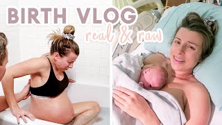 OUR NATURAL BIRTH VLOG  Raw amp Real  Labour amp Delivery of Our First Baby [upl. by Sirtimed]