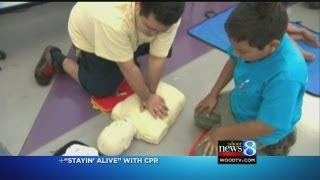 quotStayin Alivequot handsonly CPR [upl. by Ilhsa]