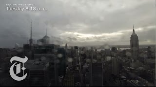 Hurricane Sandy  Timelapse of the Storm from The New York Times Building  The New York Times [upl. by Jacklin]