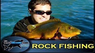 Rock fishing LRF  The Totally Awesome Fishing Show [upl. by Naryt]