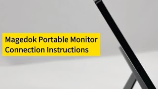 Magedok PIX9 Portable Monitor Connection Instructions [upl. by Coward]