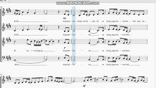 Ikaw at Ako by Moira Dela Torre and Jason Marvin SATB arrangement music sheet [upl. by Evander]