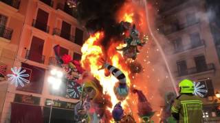 La Crema Plaza de la Merced Fallas 2017 [upl. by Shriner]