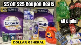 Dollar General  525 Couponing  Cottonelle Instant Savings  ALL DIGITAL SODA DEAL 🙌🏽 [upl. by Riehl]