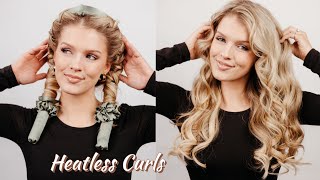 NEW Heatless Curls Tutorial BETTER Results 😍😍 [upl. by Harak]