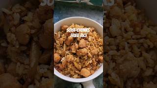 Soya chunks fried rice soyabean friedrice youtubeshorts [upl. by Karil]